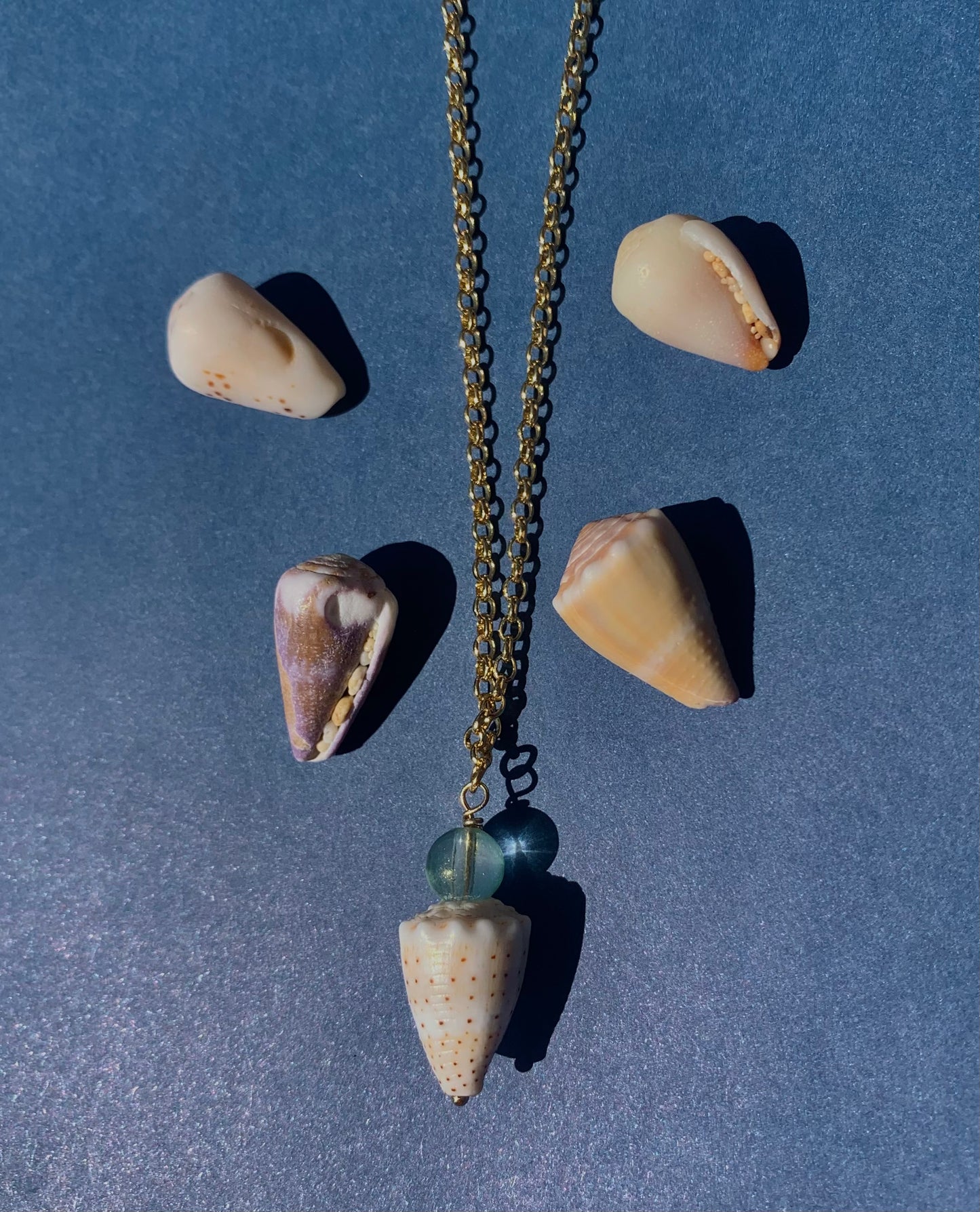 Gold Cone Shell Necklace