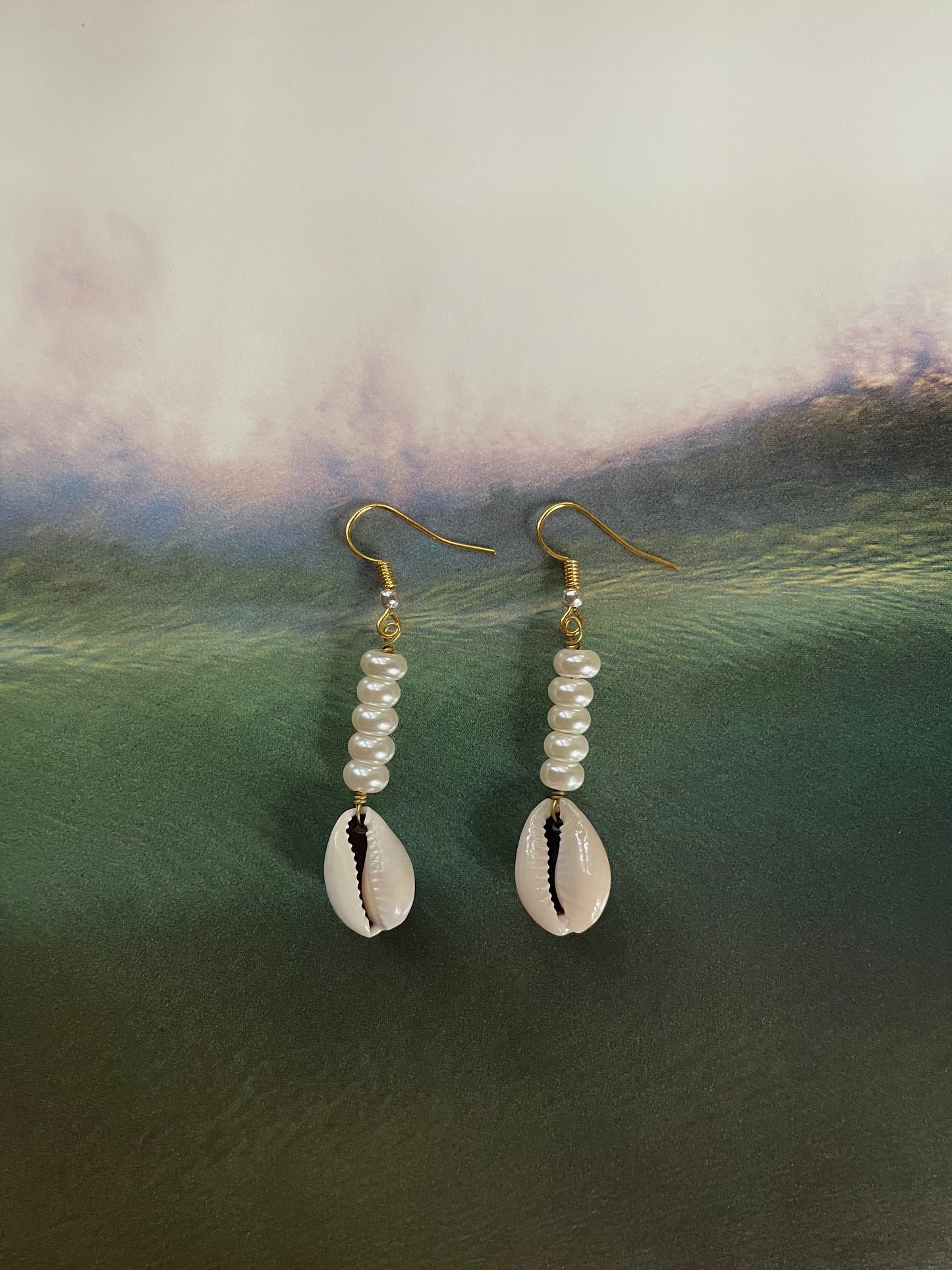 Cowrie Dangle Earrings