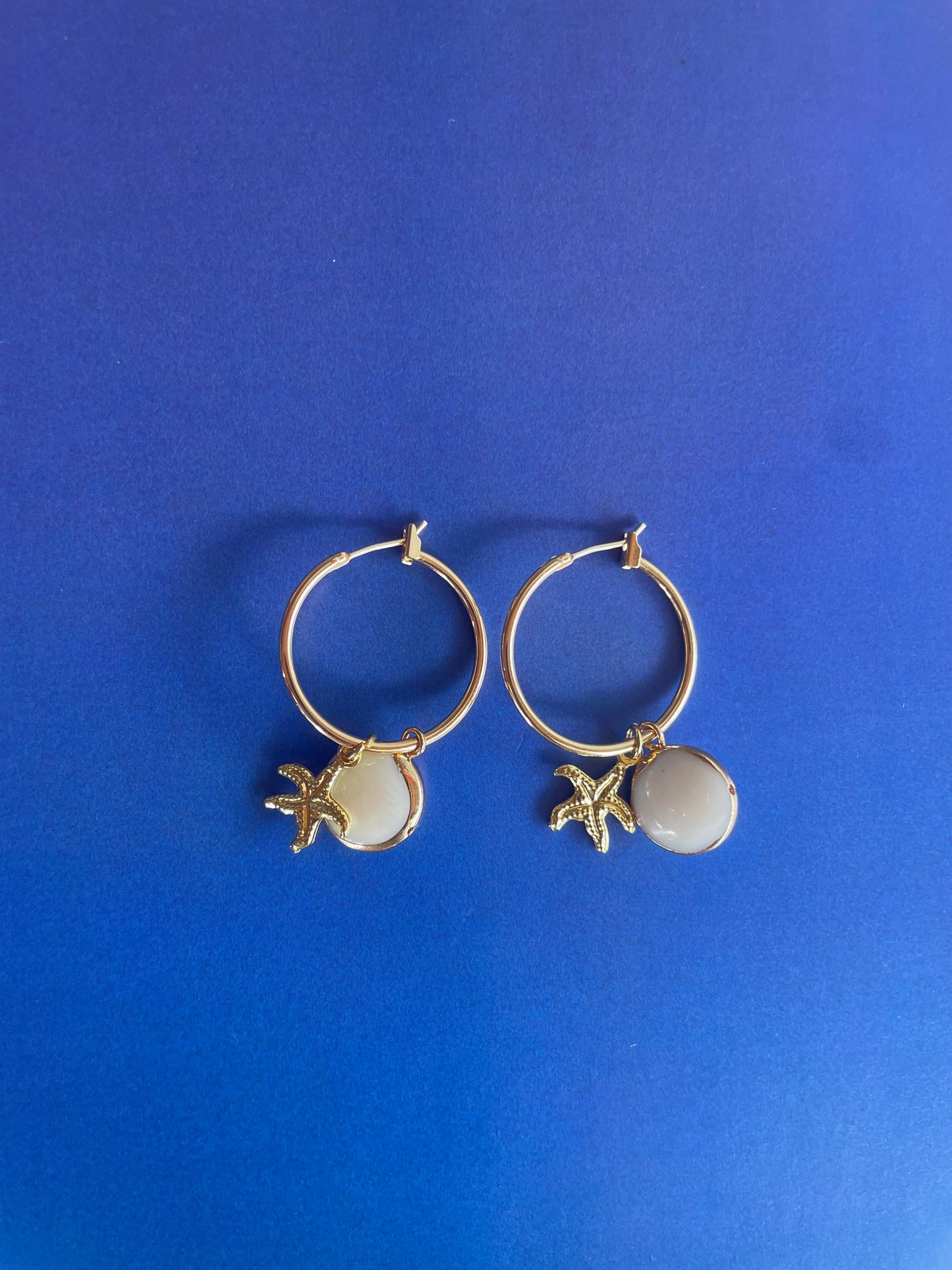 Starfish Shell Hoops