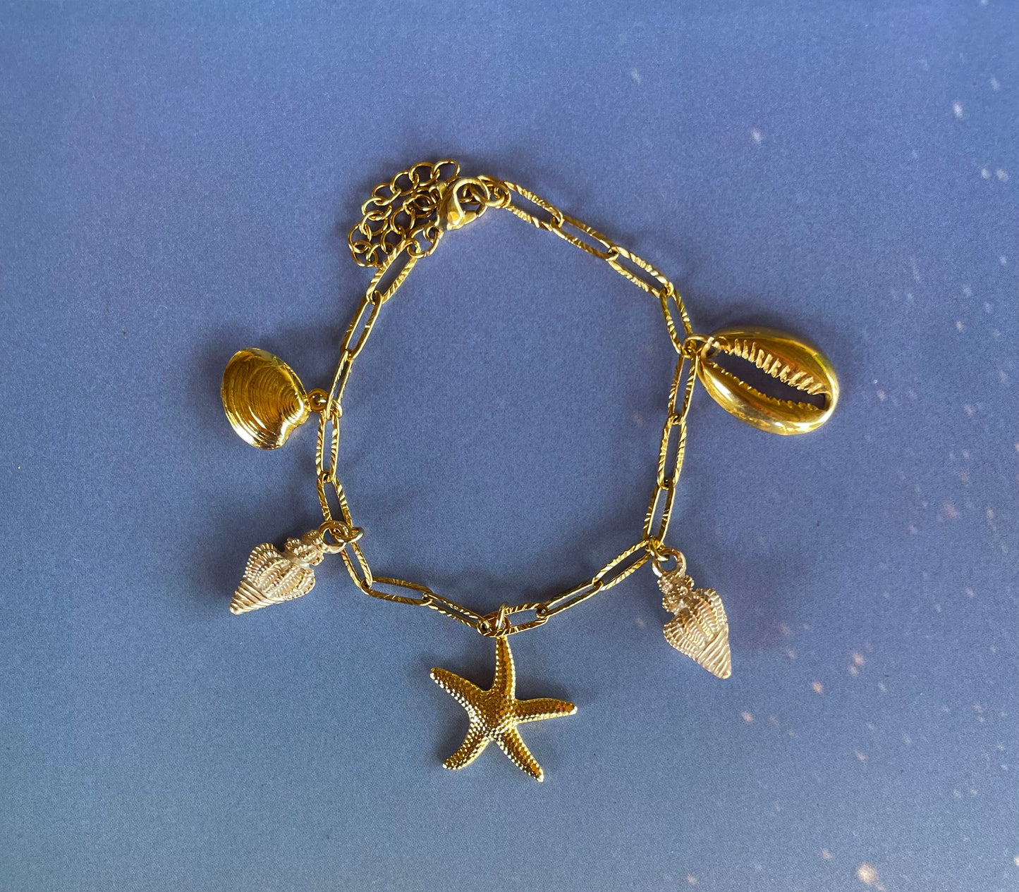 Gold Sea Charm Bracelet