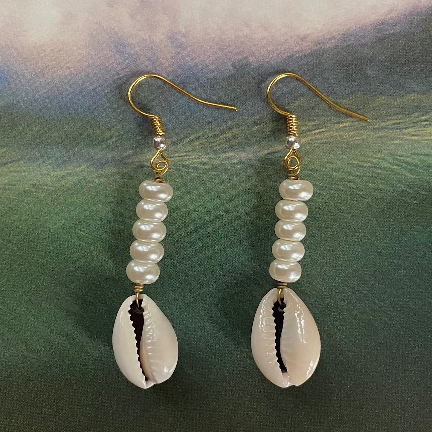 Cowrie Dangle Earrings