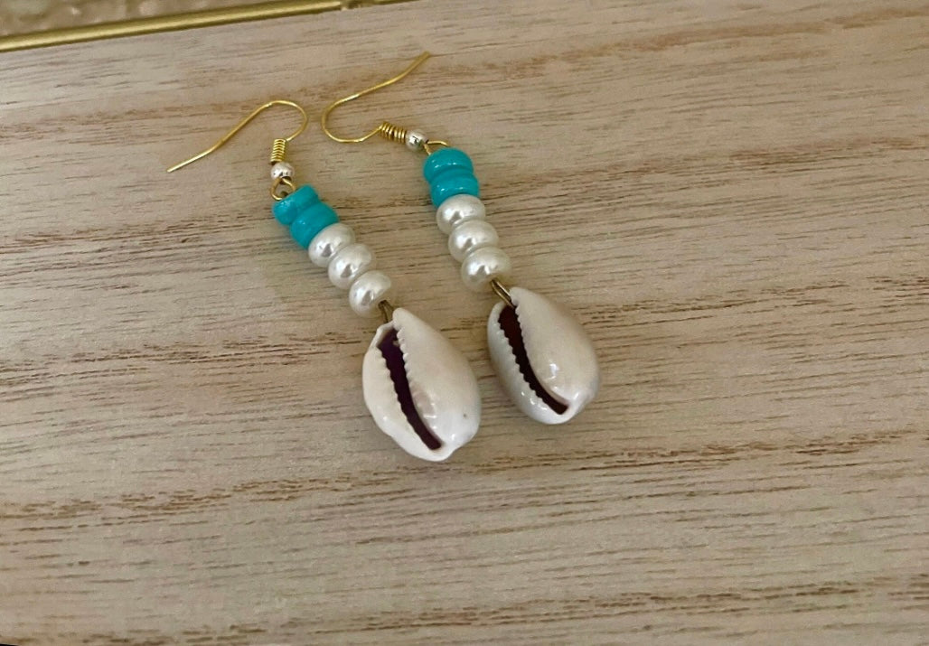 Cowrie Dangle Earrings